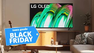 LG A2 OLED TV with deal tag
