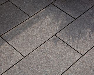close up of granite paving