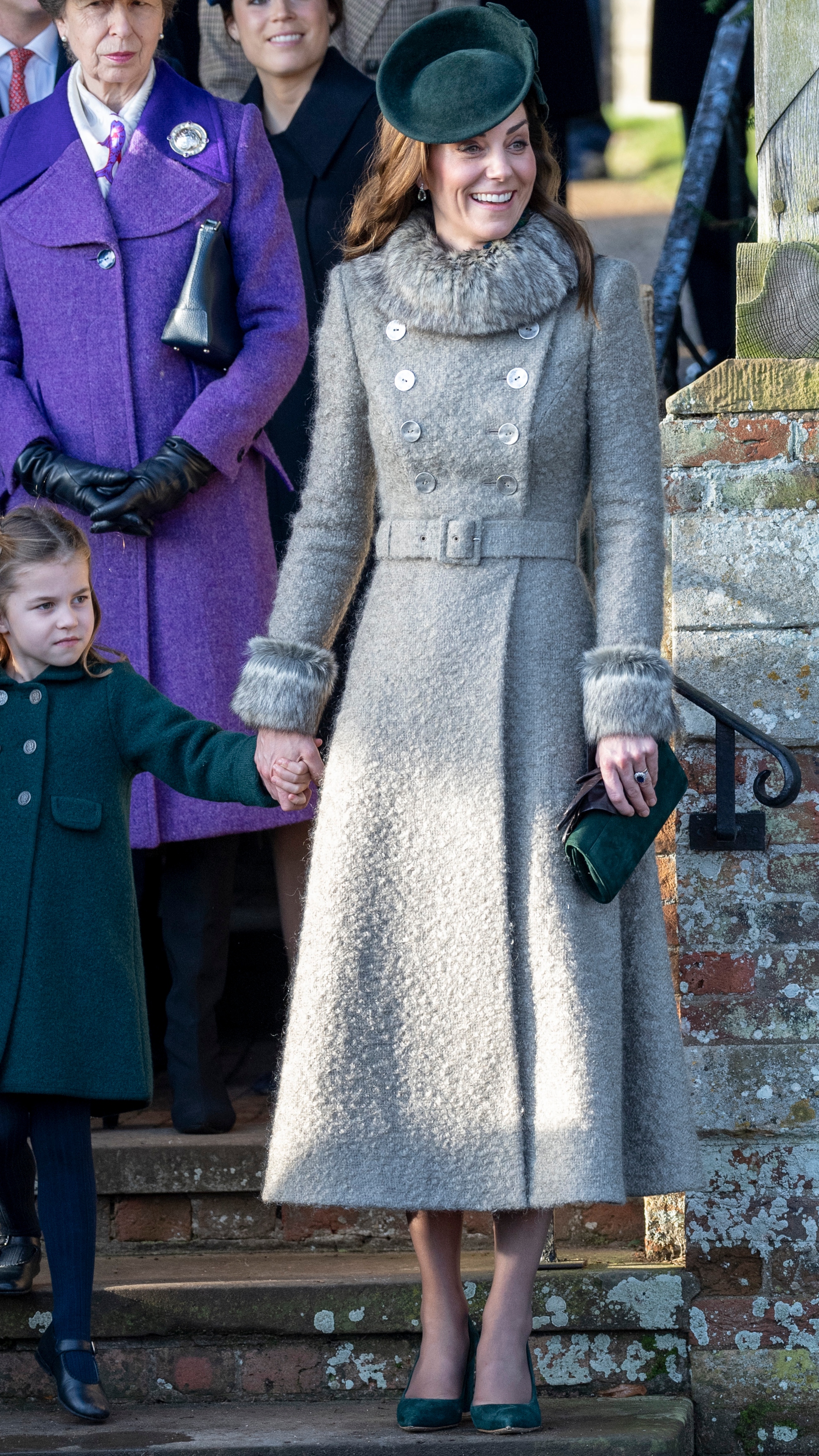 Catherine, Princess of Wales and Princess Charlotte of Cambridge attend the Christmas Day Church service