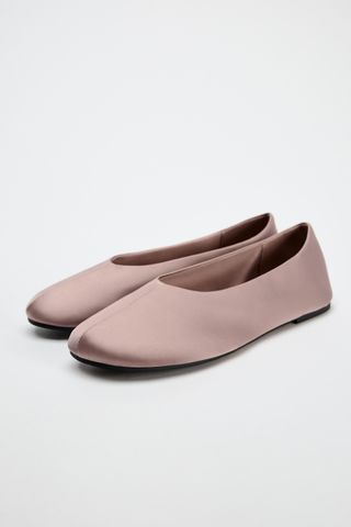 Zara, Satin Ballet Flats