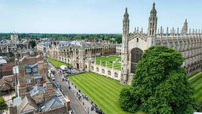 King’s College Chapel and King’s Parade in Cambridge 