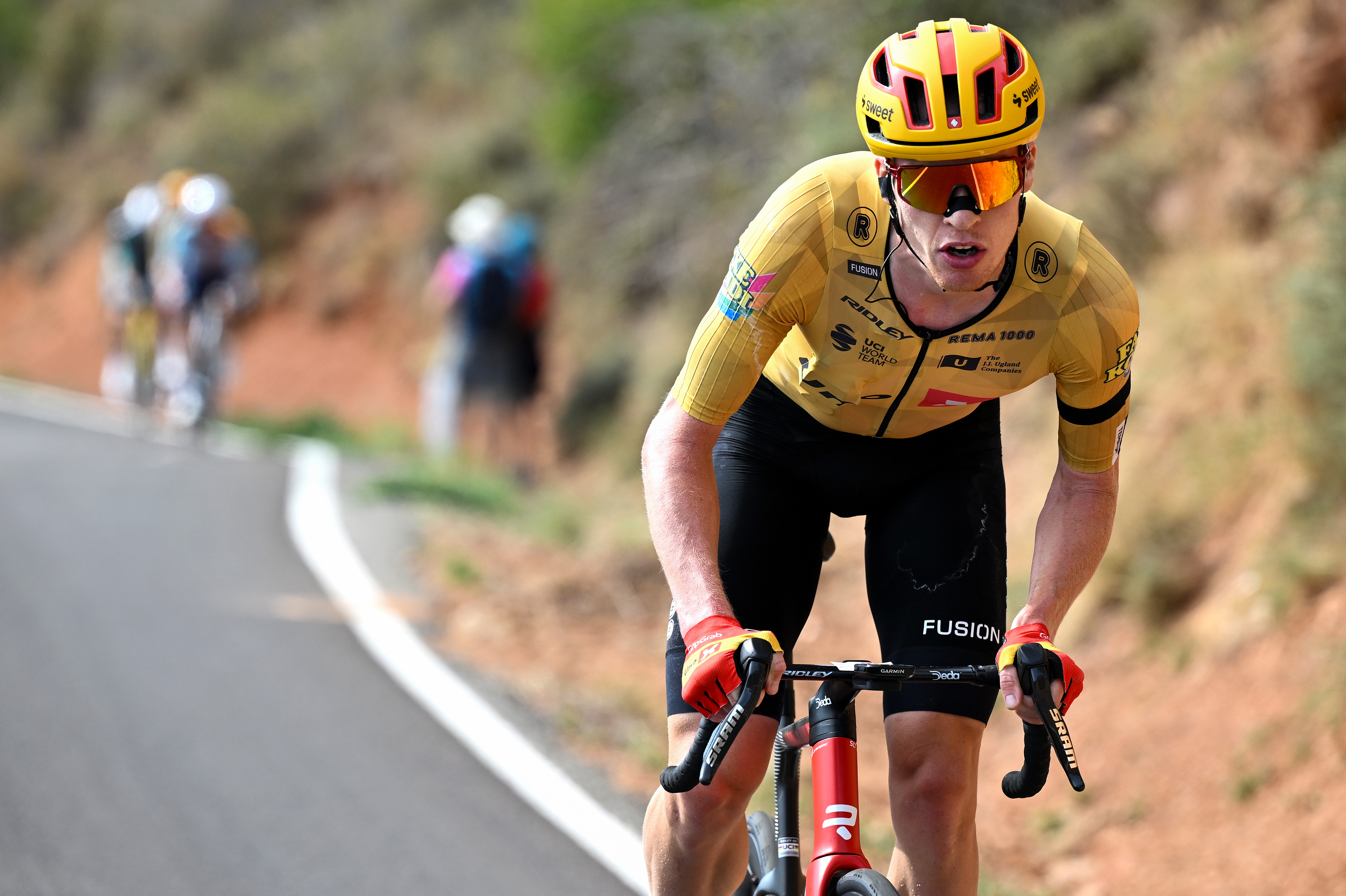 Vuelta a España: Andreas Leknessund, Tobias Johannessen solo away from Wout van Aert in Uno-X Mobility 1-2 on stage 7