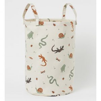 H&amp;M Patterned Storage Basket | £12.99A laundry basket without a lid makes it easily accessible for kids. They'll love this fun animal design.