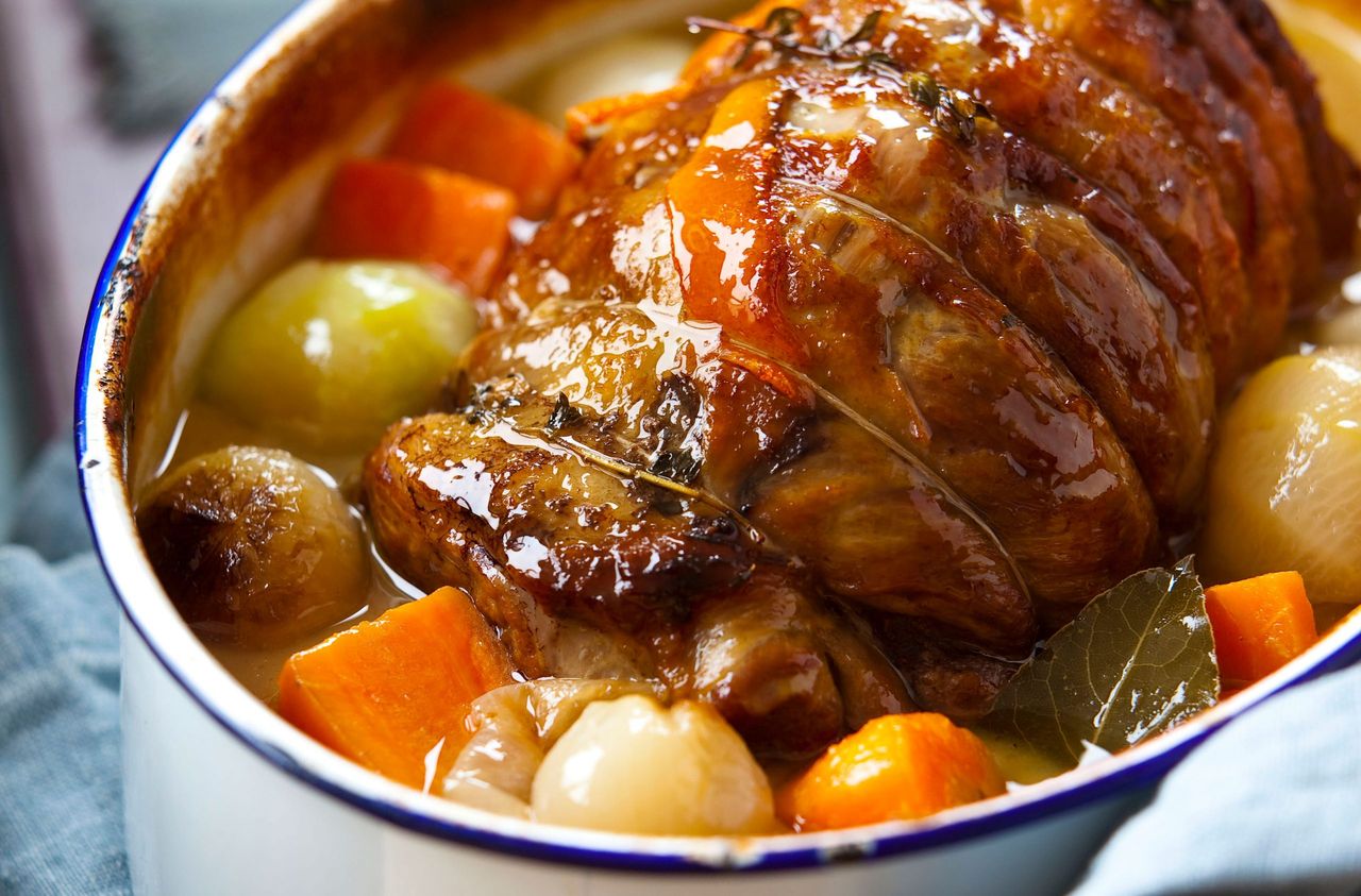 Easter roast lamb recipes: Cider pot roast shoulder of lamb