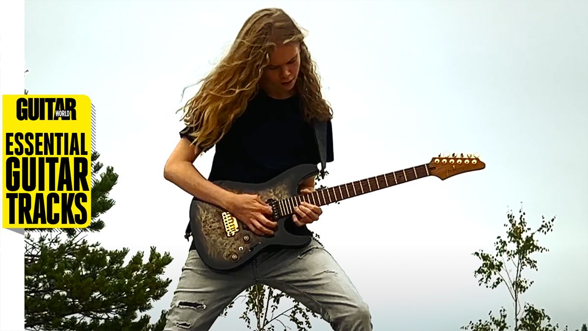 Juho Ranta-Maunus playing guitar in the music video for The Drift