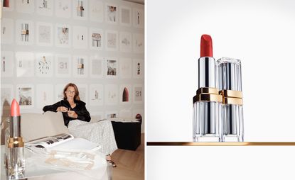 Chanel Beauty’s Sylvie Legastelois and Chanel 31 Le Rouge lipstick