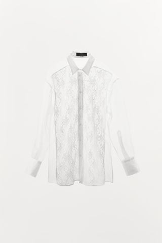 Oversize Lace Organza Shirt