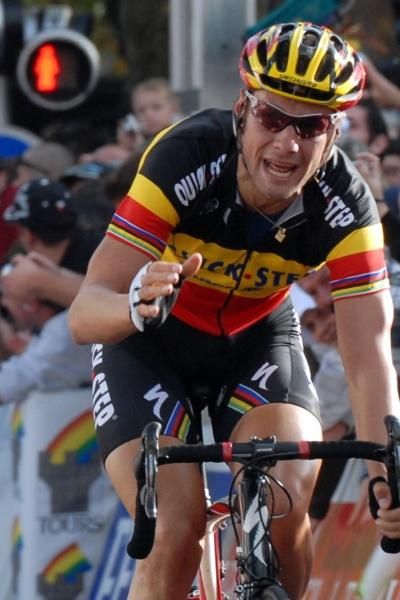 Tom Boonen (Quick Step) was not pleased.