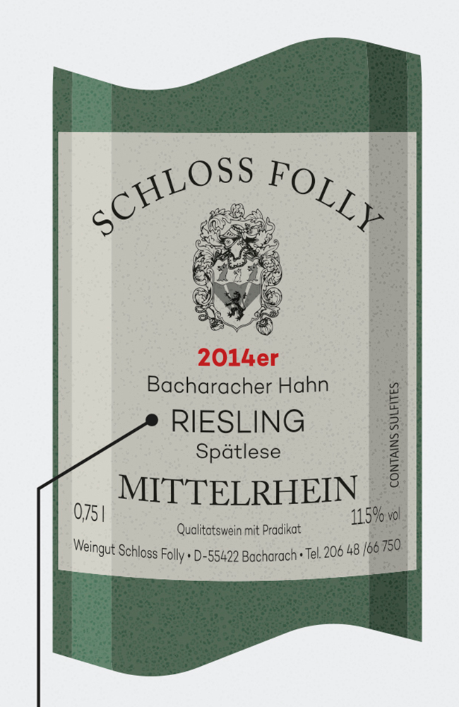 How wine is labelled