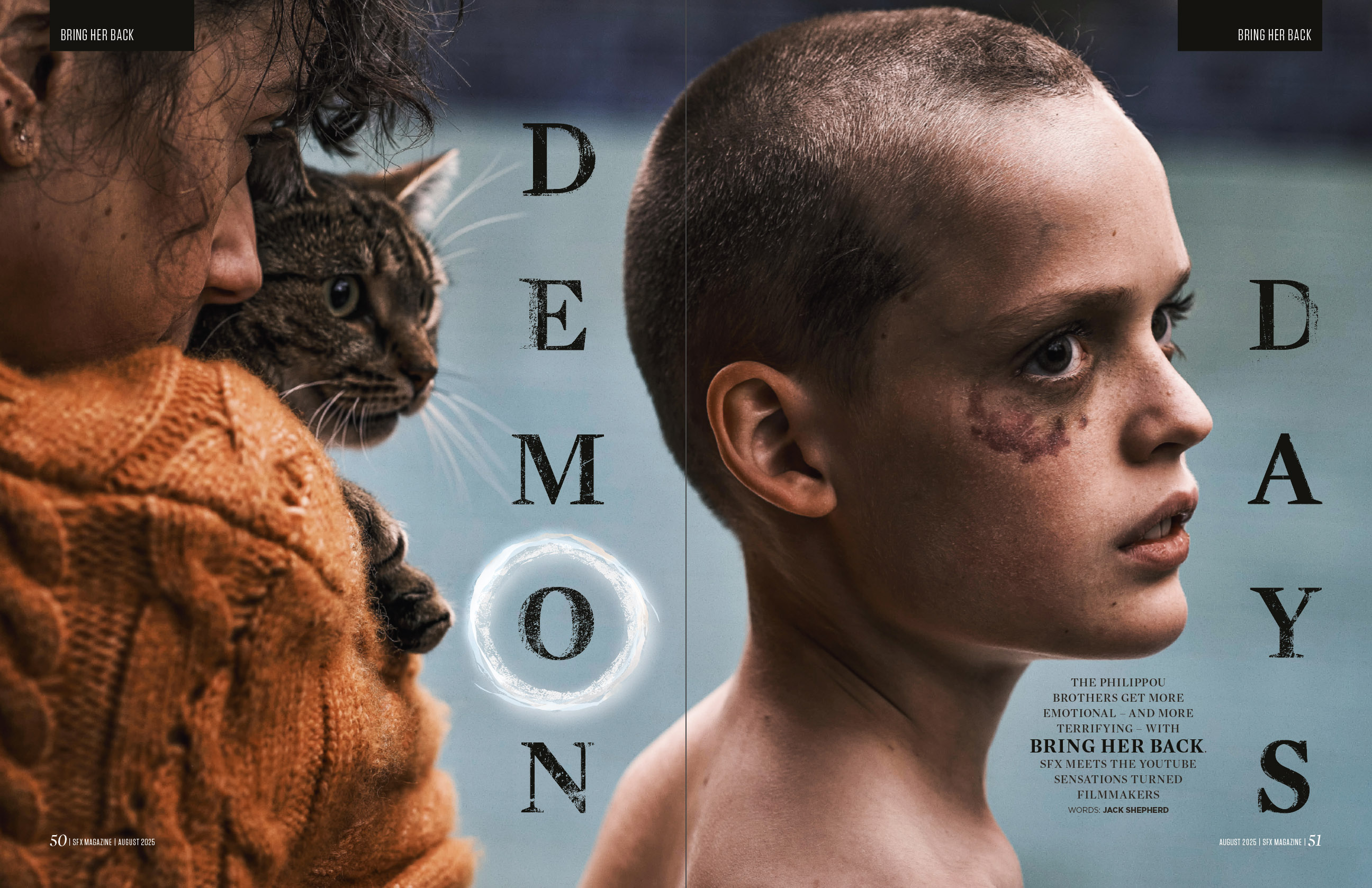 Jonah Wren Phillips as shaven-headed boy Oliver.