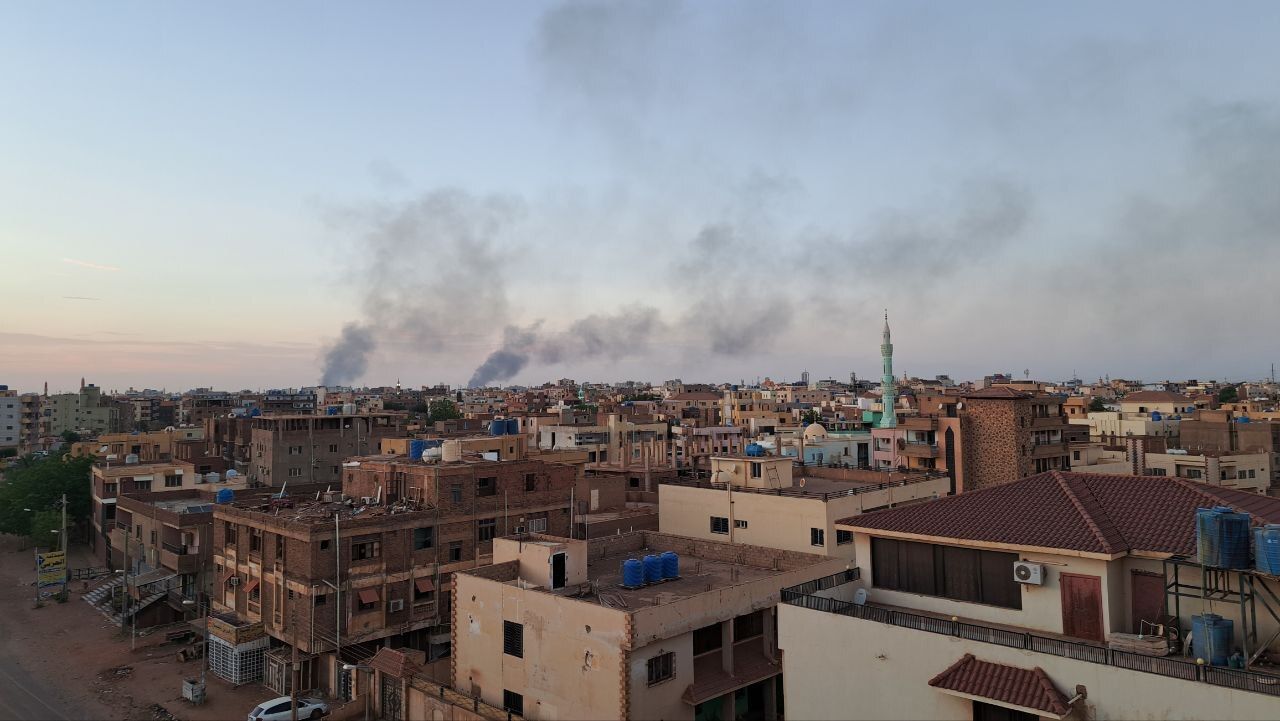 Smoke over Khartoum, Sudan