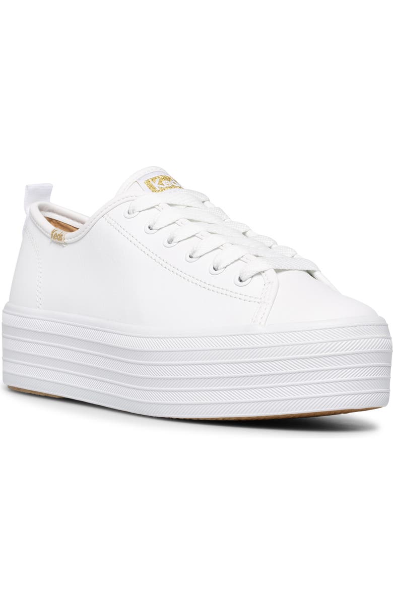 white platform sneakers by Keds