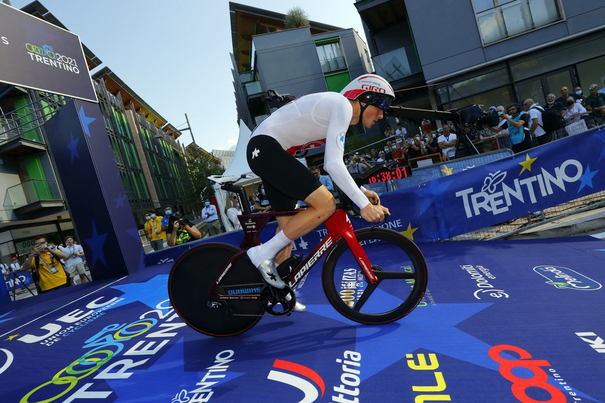 2021 UEC Road European Championships Trento Elite Mens Individual Time Trial 224 km 09092021 Stefan Kung Switzerland photo Ilario BiondiBettiniPhoto2021