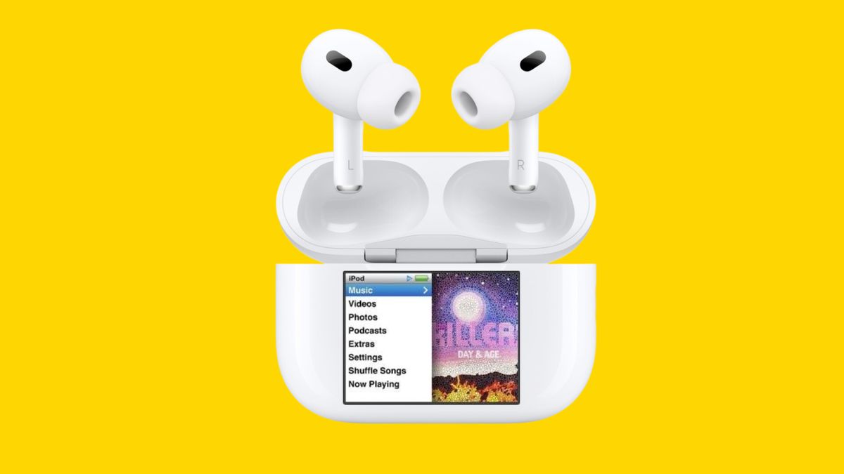 AirPods for music player with iPod screen