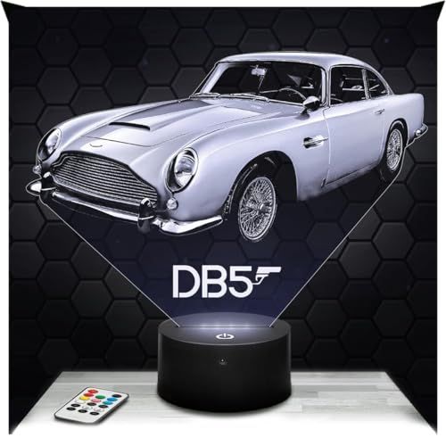 Aston M. Db5 Lamp J. Bond Iconic Car 3d Night Light