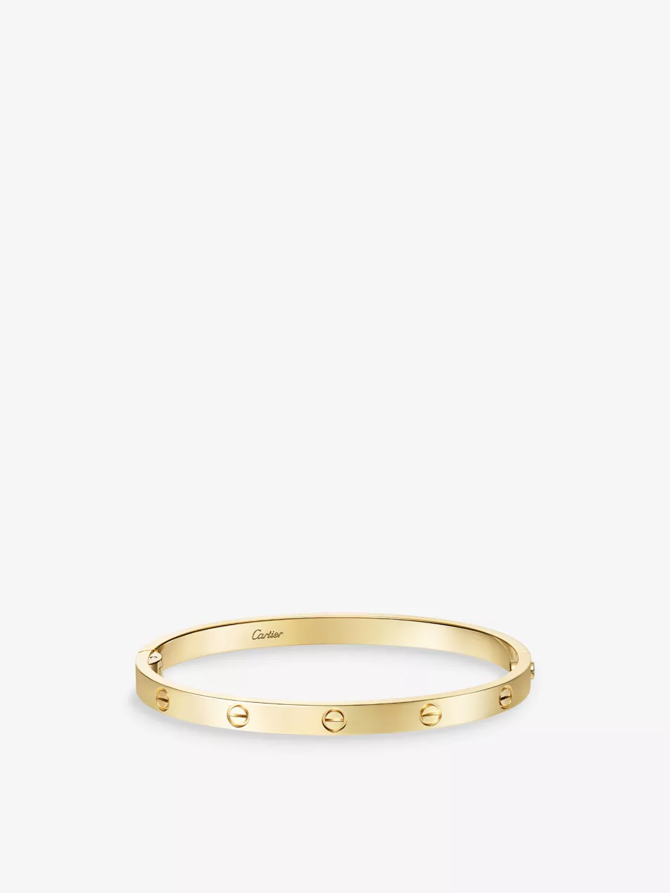 Love Medium 18ct Yellow-Gold Bracelet - 16cm