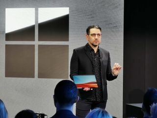 The Surface Pro X at the Microsoft Surface Event 2019.