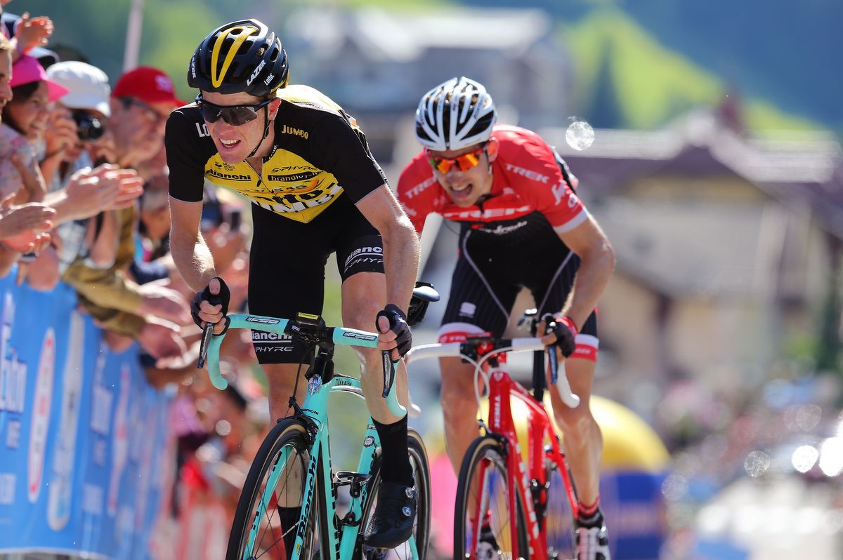 Steven Kruijswijk (LottoNL-Jumbo) moves up to 8th on GC after stage 18