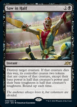 A card from Magic's Unfinity set