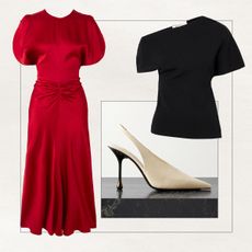 A collage of NET-A-PORTER products. 