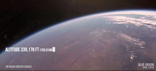 New Shepard Earth View