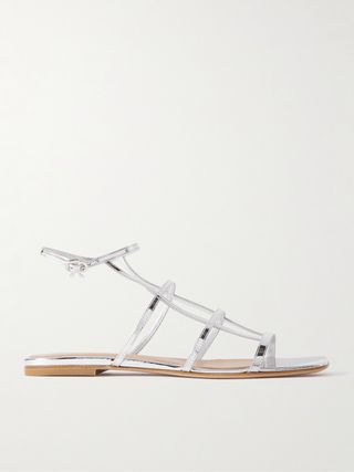 Metallic Leather Sandals