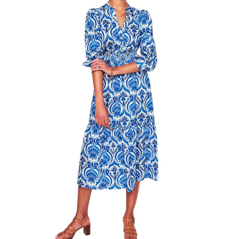 Image of blue floral dress