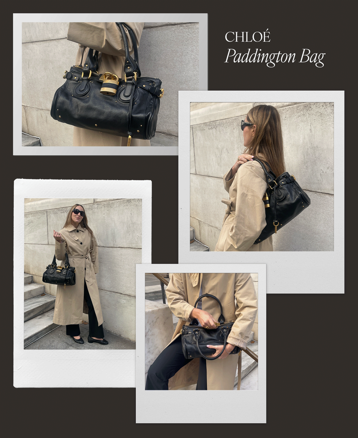 senior fashion editor Anna LaPlaca carrying the Chlo&amp;eacute; Paddington Bag