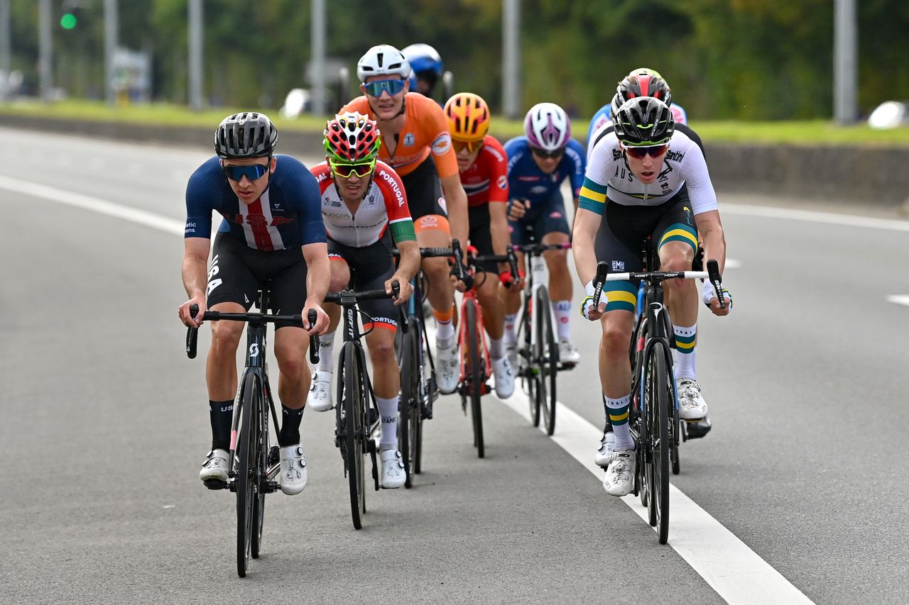 2021 UCI World Championships Flanders Men Under 23 Road Race Antwerp Leuven 1611 km 24092021 Kevin Vermaerke USA photo POOL Dirk WaemBettiniPhoto2021