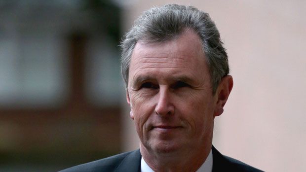 Former Deputy Speaker Nigel Evans arriving at Preston Crown Court 