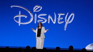 Rita Ferro, president of advertising sales for The Walt Disney Co., during Disney's 2022 upfront presentation.