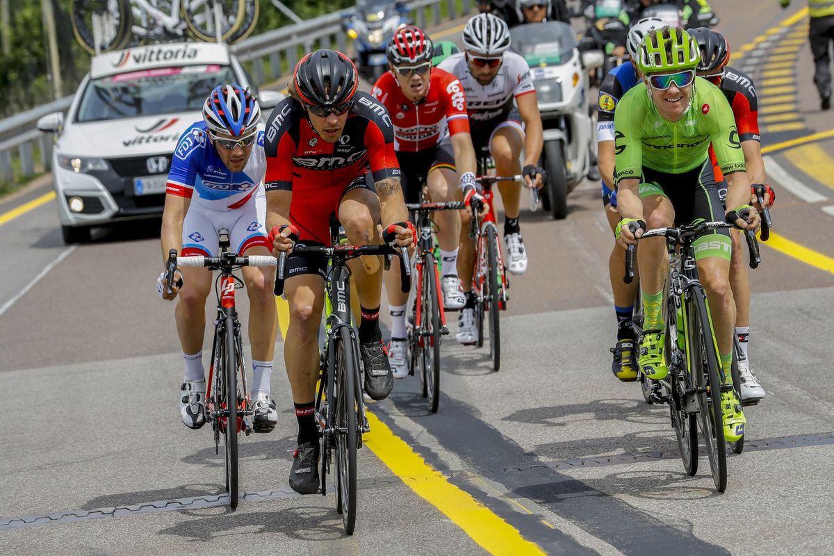 Daniel Oss (BMC) in the early breakaway