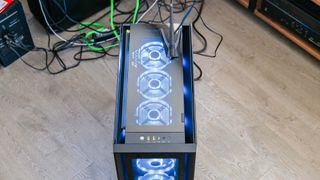 Origin PC Millennium (2022) with blue lights