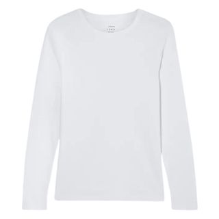 John LewisOrganic Cotton Long Sleeve Crew Neck T-Shirt