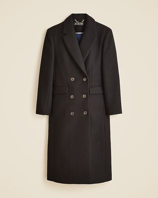 Palais Double-Breasted Topcoat in Italian Wool-Blend Melton