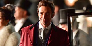 P.T. Barnum (Hugh Jackman) smiles in The Greatest Showman (2017)