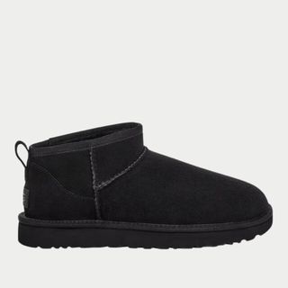 UGG Classic Ultra Mini Sheepskin and Suede Ankle Boots