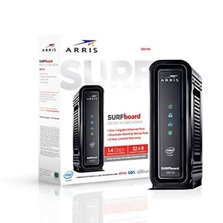 ARRIS SURFboard (32x8) Docsis 3.0 Cable Modem, Certified for Xfinity, Spectrum, Cox, Cablevision & More (SB6190 Black)