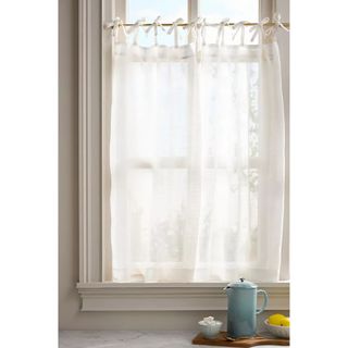 Lena Sheer Woven Café Curtains, Set of 2