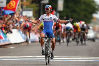 Peter Sagan wins the UCI World Championship Road Race in Richmond.