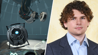Wheatley and GLaDOS (left) | Kane Parsons attends the BACKROOMS London Special Screening at Vue West End on May 19, 2026 in London, England (right).