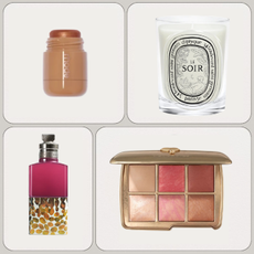 Graphic of some of the best new beauty products of the month
