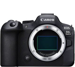 The Canon EOS R6 Mark II on white
