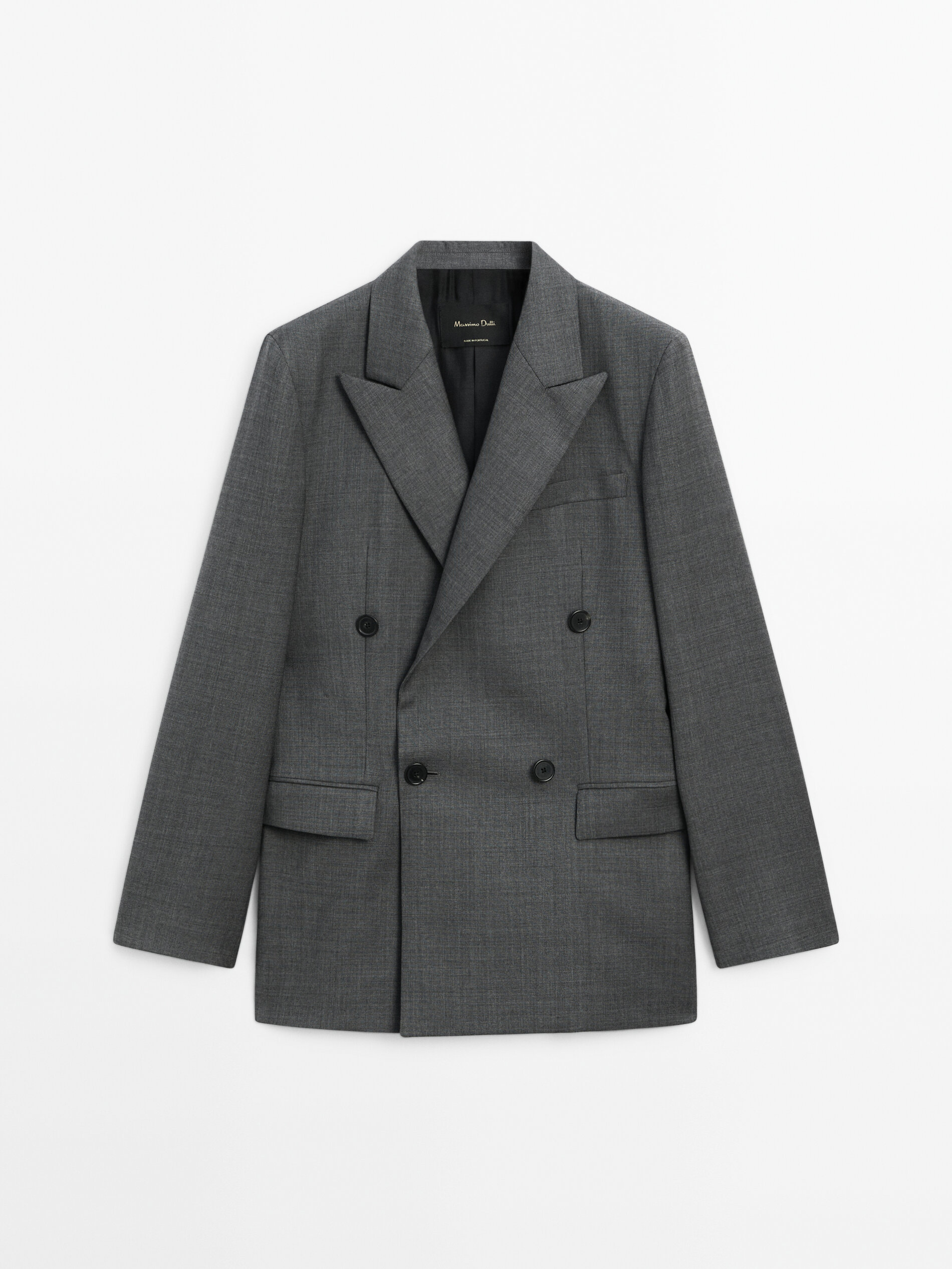 Double-Breasted 100% Wool Blazer Co-Ord