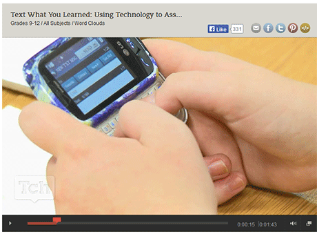 From the Classroom: Best Tech Practice Video of the Week - Text What You Learned