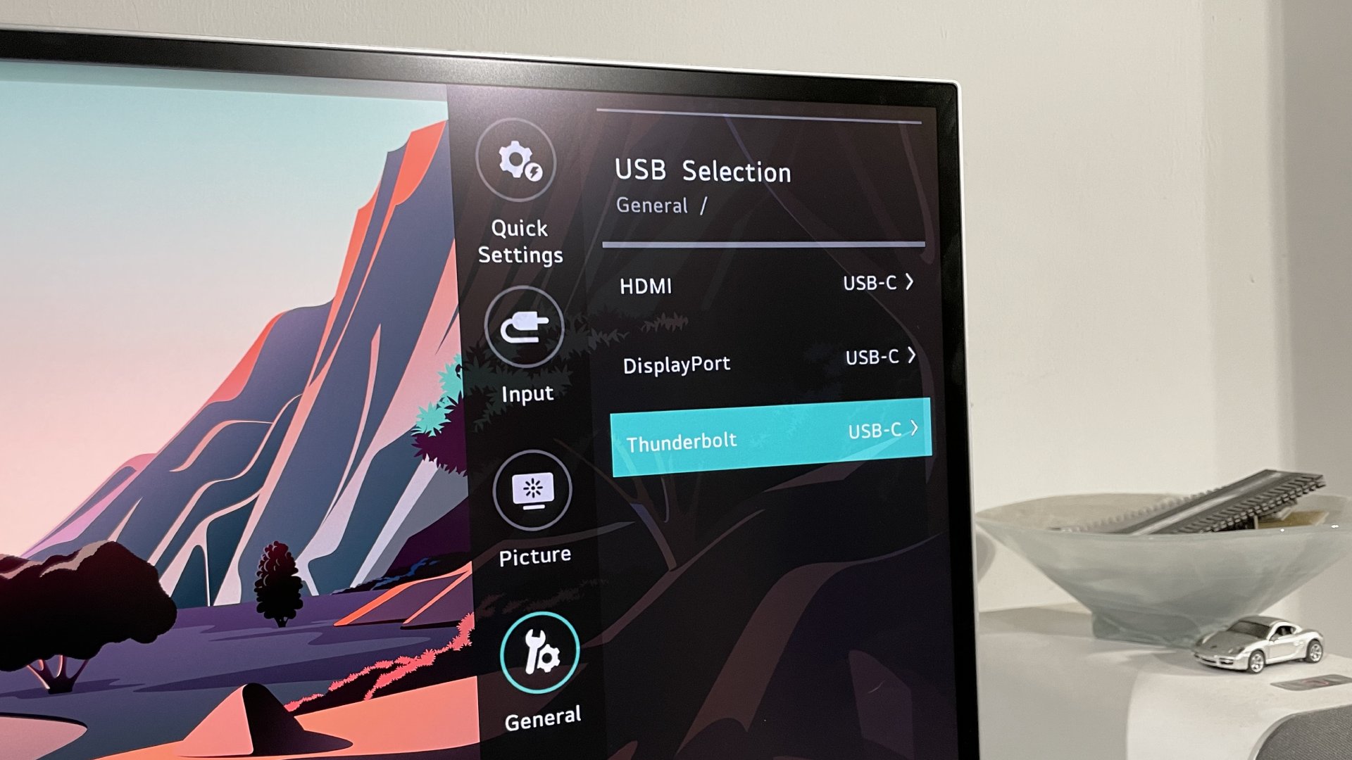 LG UltraFine 6K Evo 32U990A in a home office during our review