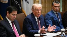 Secretary of State Marco Rubio, President Donald Trump and Defense Secretary Pete Hegseth