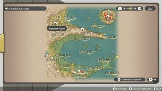 Catching Giratina in Pokemon Legends: Arceus in the Cobalt Coastlands