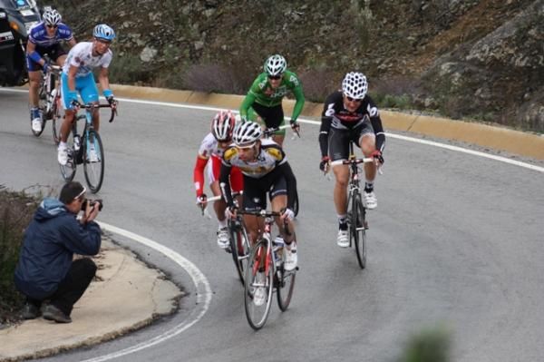Ted King (Cervelo TestTeam) far right