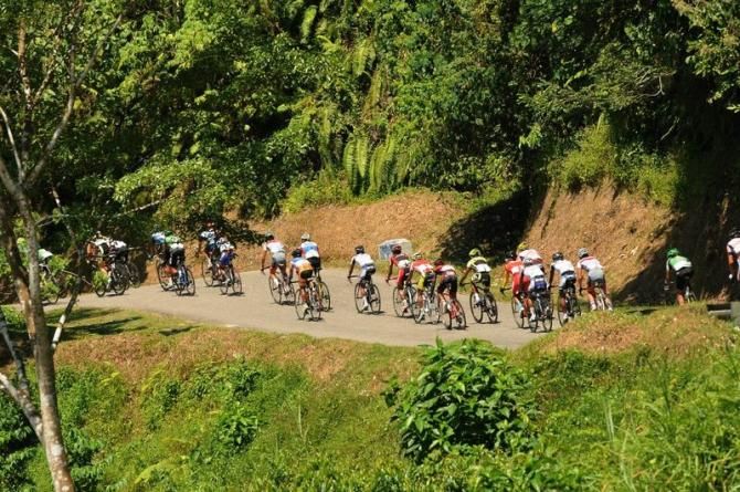 The pelton on the descent of one of the climbs